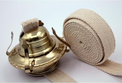 Miniatura 2 de Oil Lamp Mate mecha de 34 pulgadas chata con costura púrpura de algodón para linterna o lámpara de aceite rollo de 6 pies