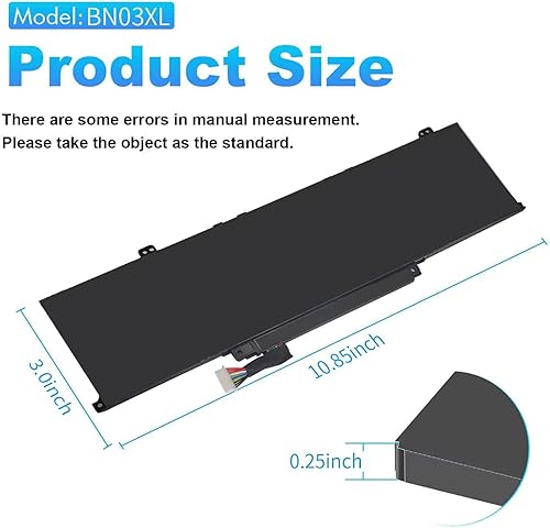 Miniatura 3 de ZAYAUPVL 51Wh BN03XL L77034-005 Batería para HP Envy X360 Reemplazo de batería 49.2 ft-ee0xxx 49.2 ft-ed1xxx 49.2 ft-ee0023dx 49.2 ft-ed1023dx, Envy
