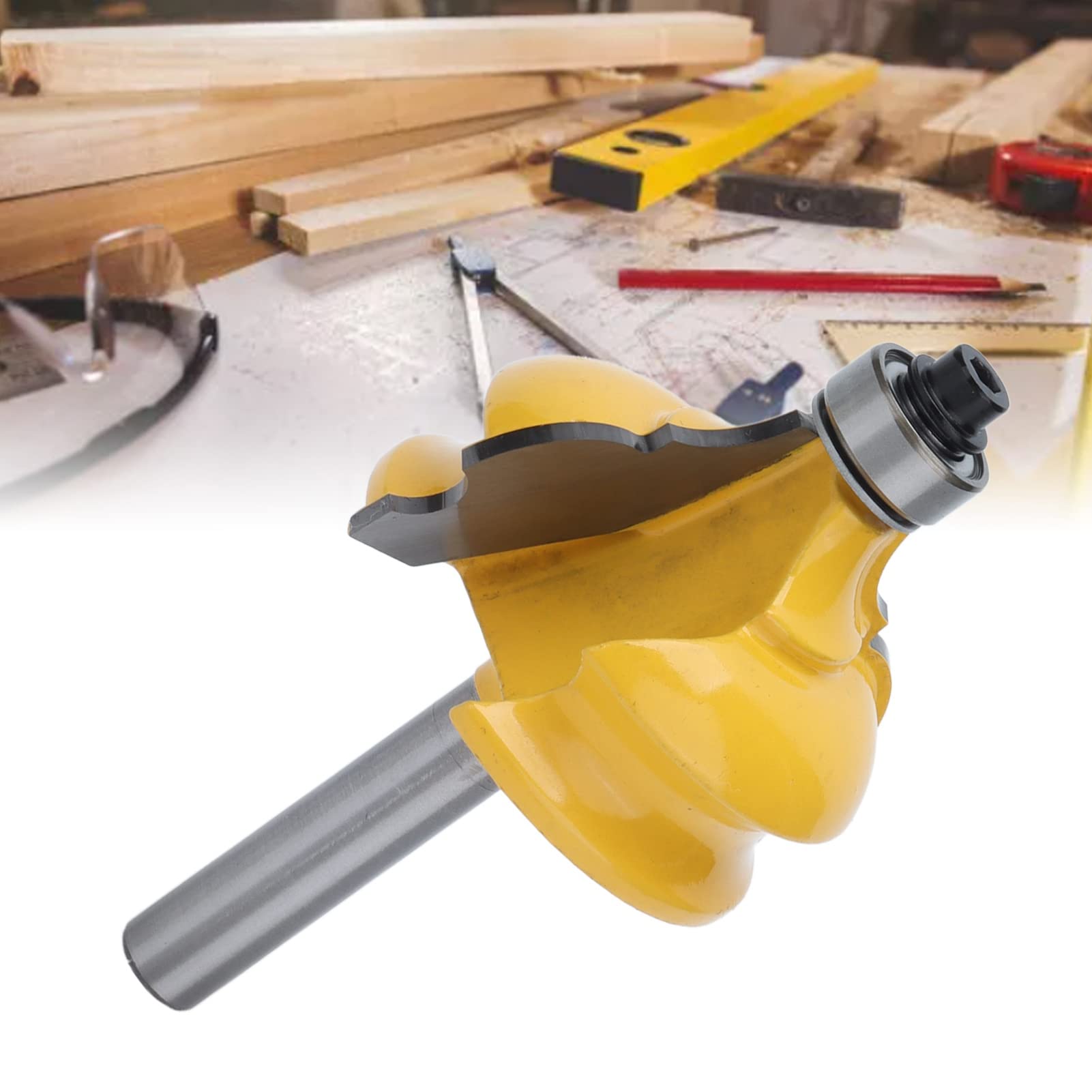Bit Router Romano - 44,5 Mm in Acciaio Carbone per la Lavorazione del Legno Netto