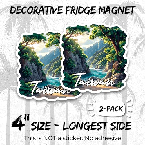 Imanes decorativos Taiwan Magnet 4 pulgadas 2 unidades miniatura 2