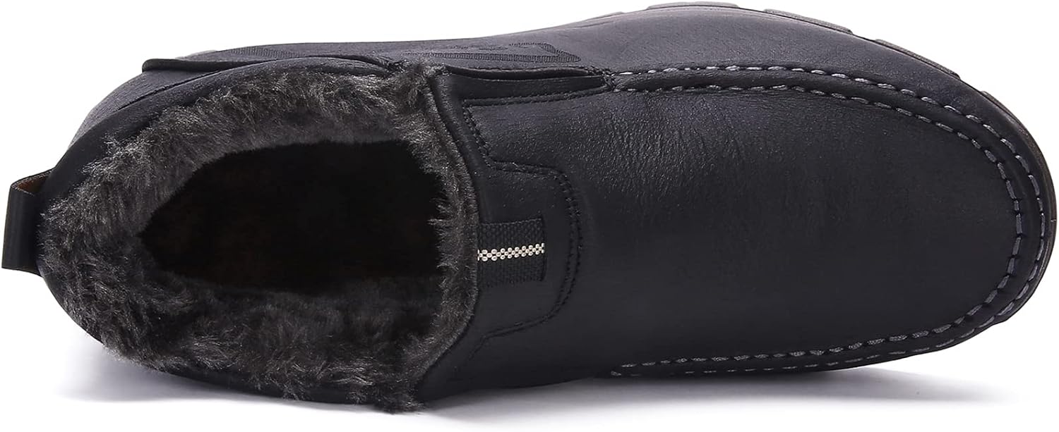 COSIDRAM Men Shoes Winter Snow Boots Cotton-padded Slip on Casual Warm Walking Sneakers House Shoes - Image 3
