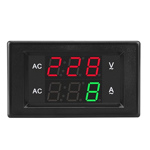 Miniatura 9 de DROK Panel multímetro amperímetro digital DC 4.5-100V, medidor de voltaje de amplificador CC, medidor de corriente 0-50A Probador de voltios