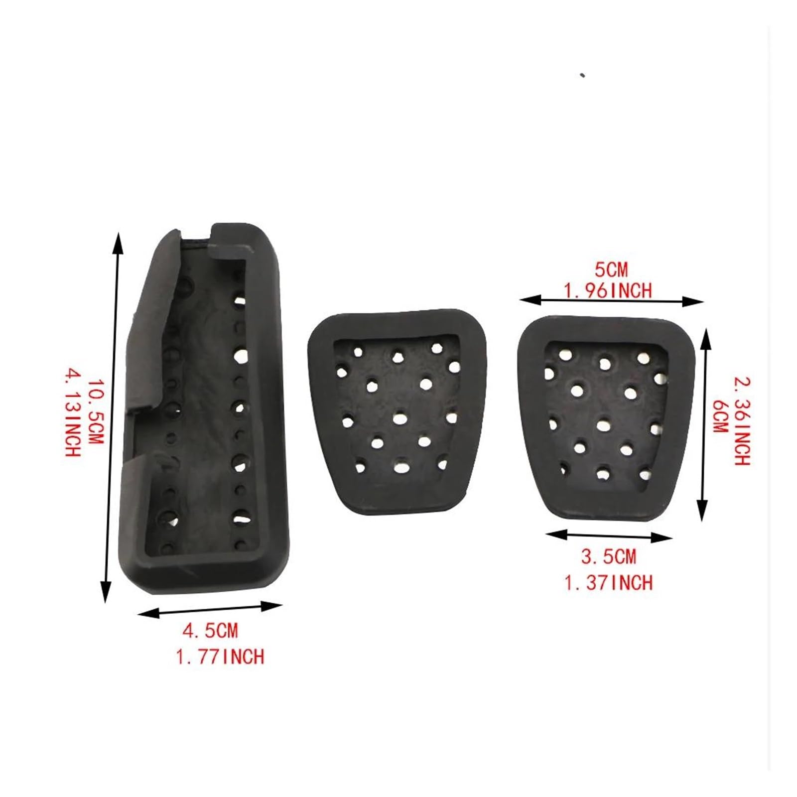 Pedalkappen Für Fiat 500X 2014-2021 - Edelstahl Mit Gummi