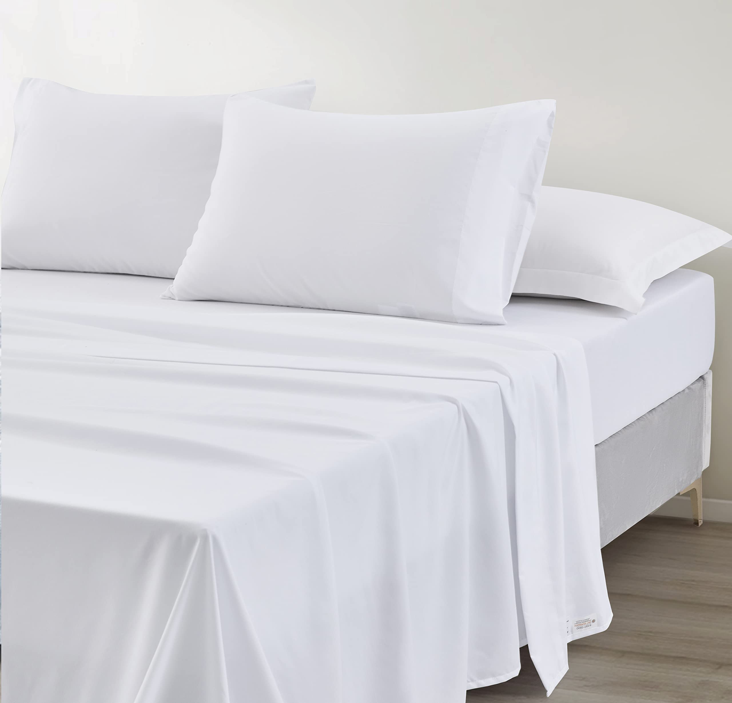 Chezmoi Collection Soft Washed Queen Bed Sheet Set