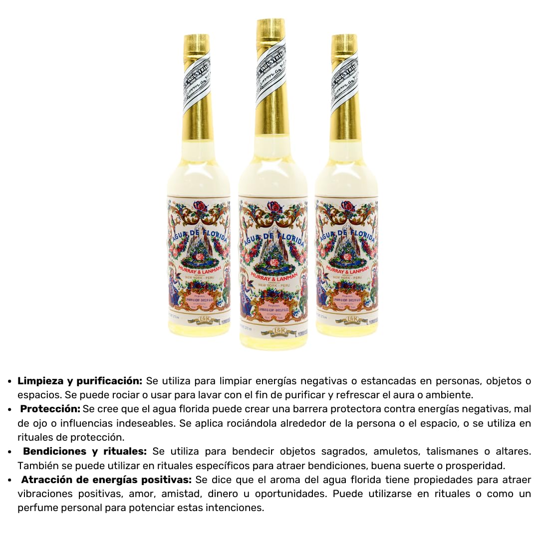 Florida Agua de Perú Original 270ml Murray Y LanMan Amarilla