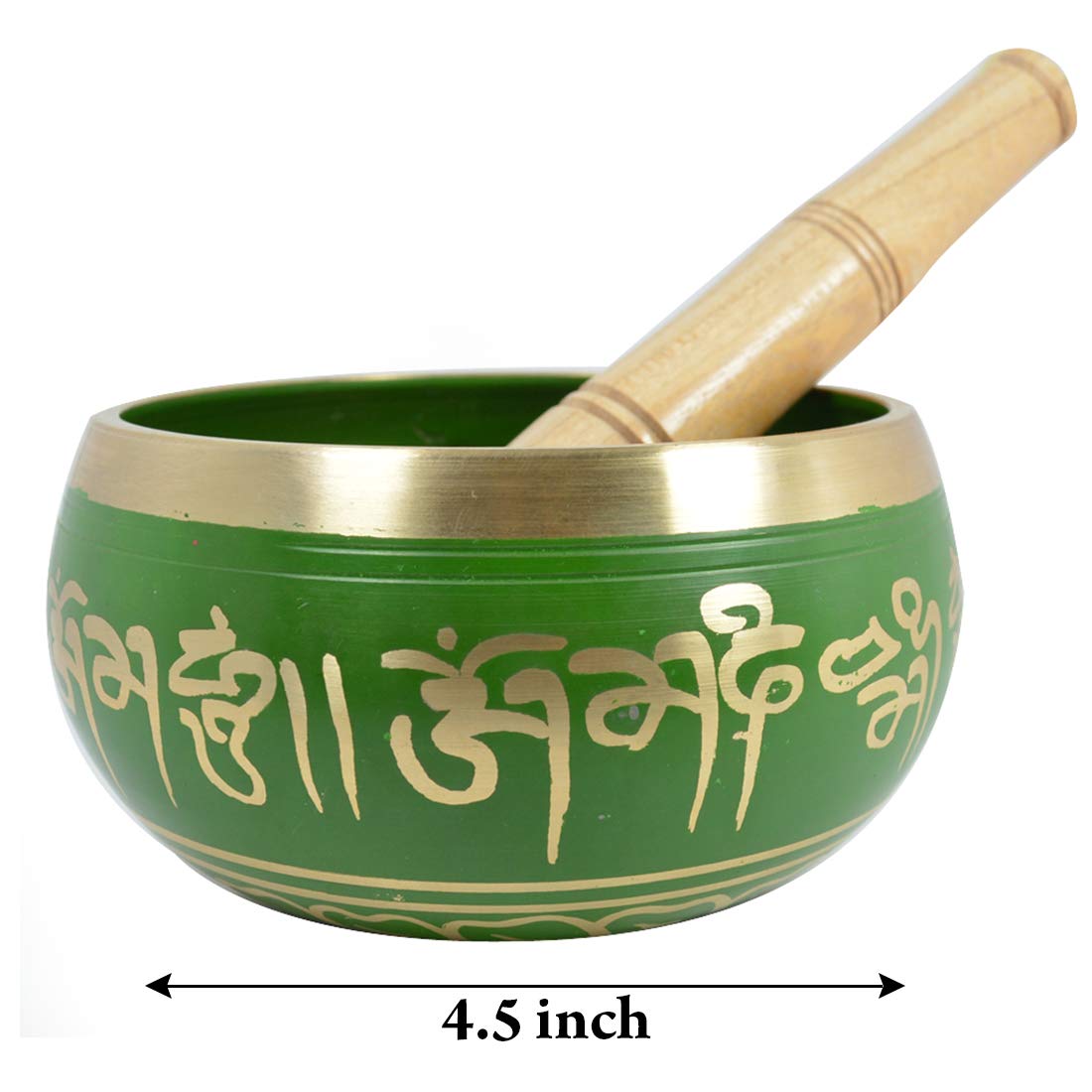 Reiki Crystal Products Singing Bowl | Tibetan Buddhist Prayer Instrument With Wooden Stick | Meditation Bowl | Music Therapy | 11 cm