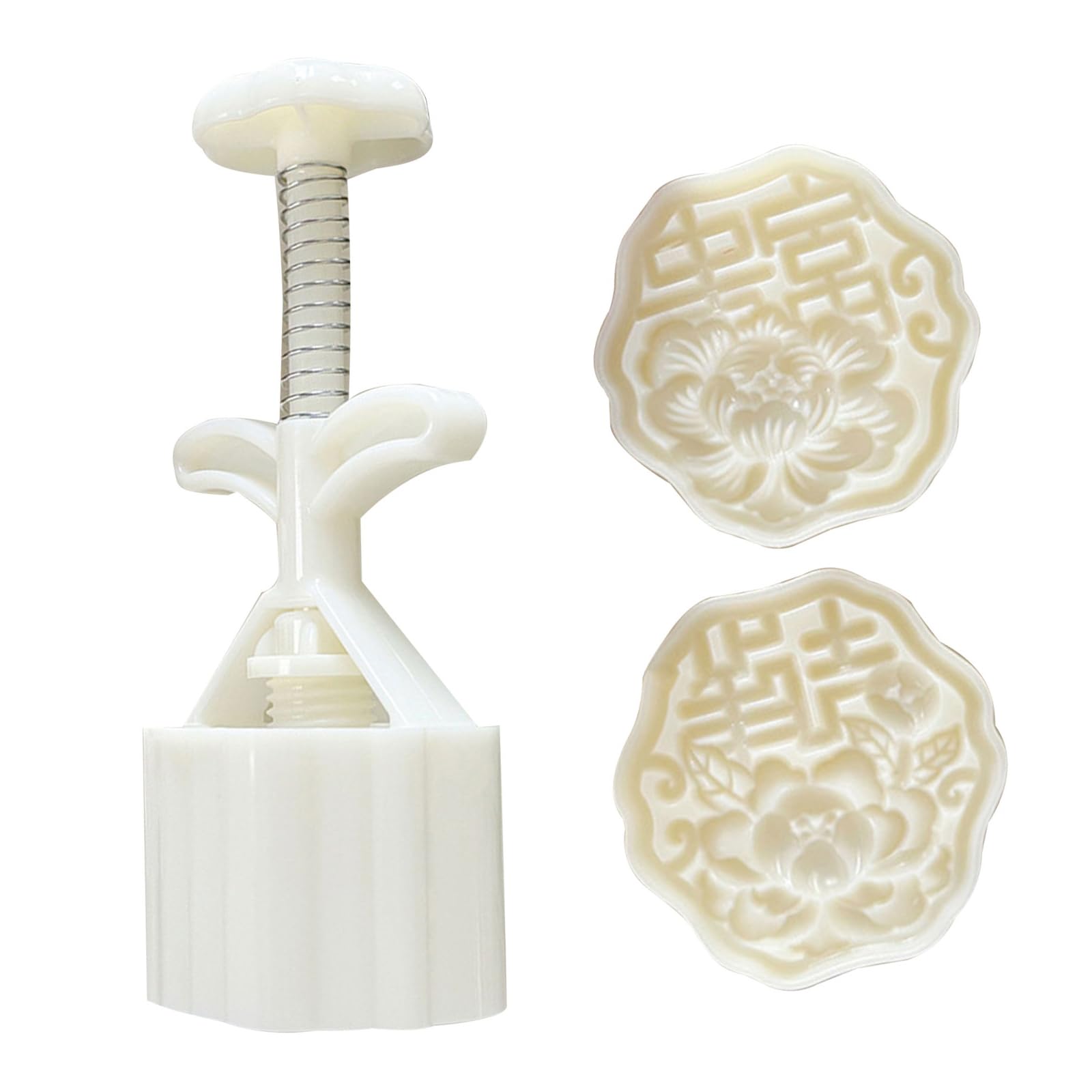 Tsophreniq Pattern Dessert Mold Pastries Tool Hand Press Cookie Cutter Baking Tool for MidAutumn Festival Easy Use Maker