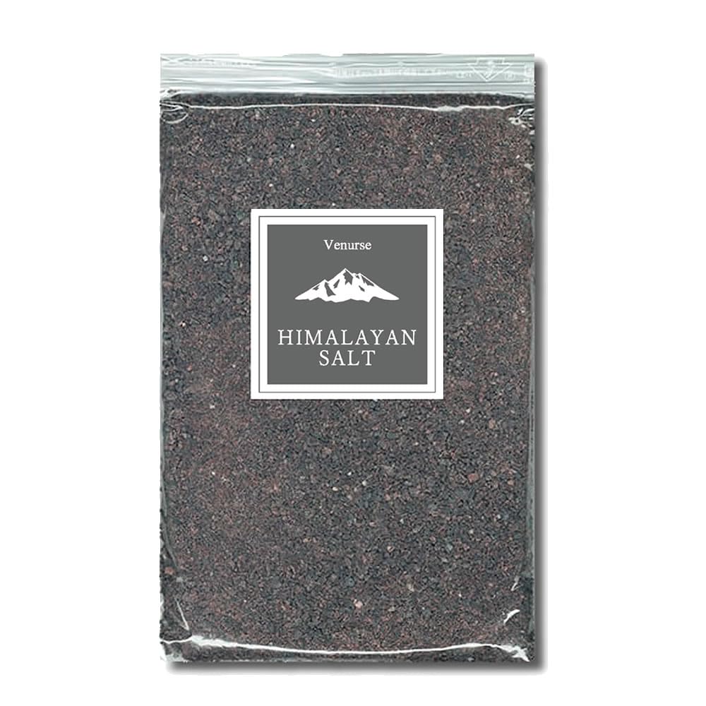 ヴィーナース ヒマラヤ ブラックソルト 900g (岩塩結晶) 食品添加物無添加 国内加工 天然 食塩 ルビーソルト バスソルト 兼用 ミネラル塩