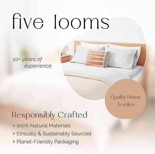 Miniatura 6 de Juego de sábanas bajeras clásicas de percal y 2 fundas de almohada, 100 % algodón, con bolsillo profundo de 15 pulgadas, juego de 3 piezas sin