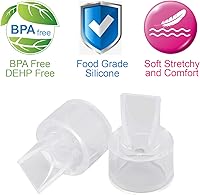 Vista 2 de Válvulas de pico de pato de repuesto compatibles con extractores de leche Lansinoh Reemplazan las válvulas blancas Lansinoh Piezas de extractor