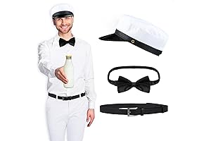 White Milkman Costume Hat: Perfect for 50's Halloween