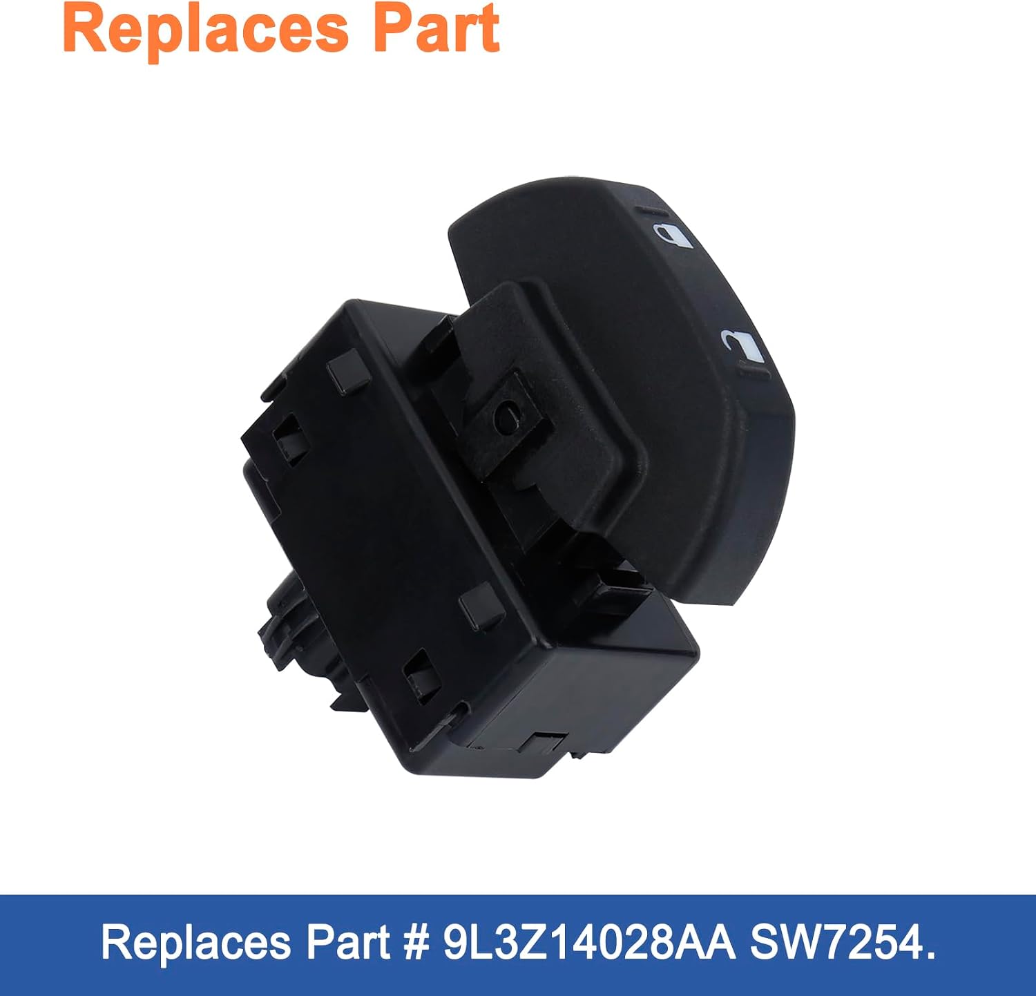 Front Power Door Lock Switch(1PCS). Replaces Part # 9L3Z14028AA SW7254. Fit for Ford F-150 2009-2014.