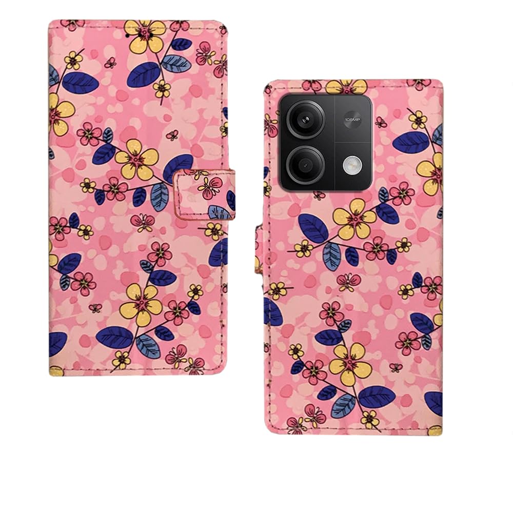 Etechnic Redmi Note 13 5G Flip Cover | Premium Leather Finish Flip Cover |Designer Printed Flip Cover for Redmi Note 13 5G - Pink Flowers (B0CRP9MT7L) Amazon Price History, Amazon Price Tracker