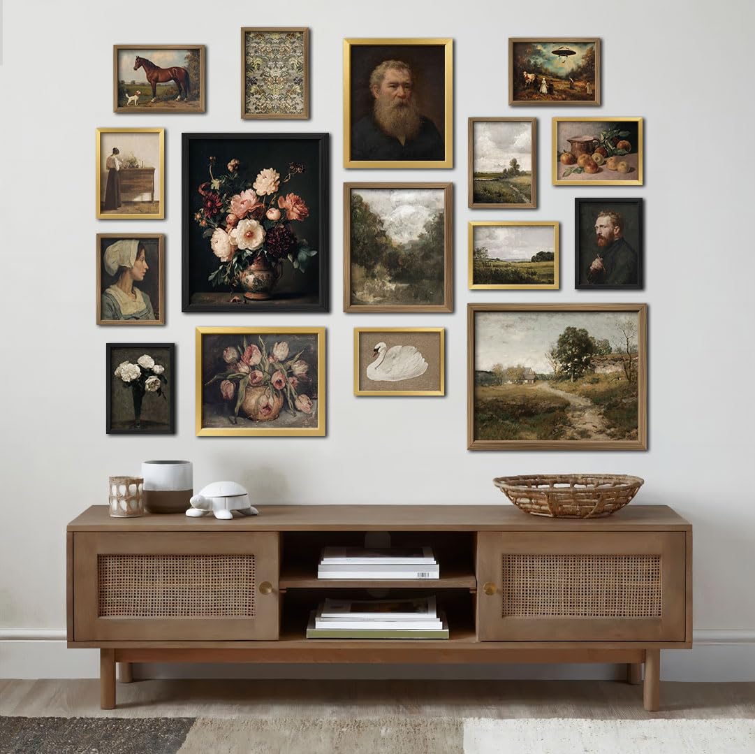 Amazon.com: 16 PCS Framed Vintage Wall Art Decor, Moody Victorian