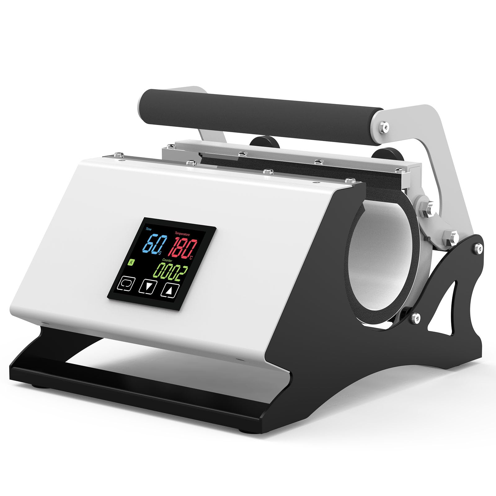 Máquina de prensado térmico para vasos MYLIFE, prensa térmica para sublimación de tazas de 30, 20 y 16 oz, vasos rectos y delgados, tazas de cerámica de 11 y 10 oz, vasos, impresión por transferencia de calor DIY, regalos para familias, color blanco
