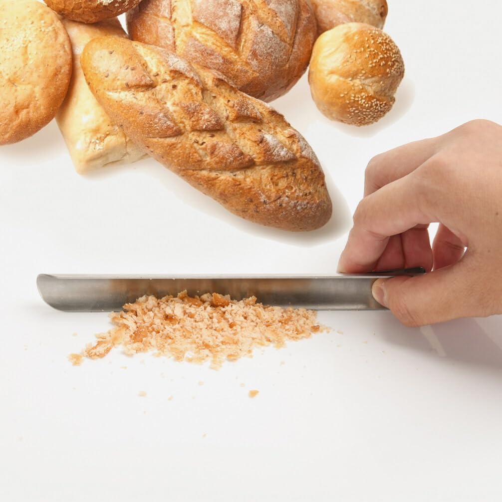 Crumb Sweepers, 2pcs Stainless Steel Table Crumbers Bread Crumber Restaurant Table Scraper Cleaner Cabinet Crumb Catcher with Clips for Waiters Waitresses Servers