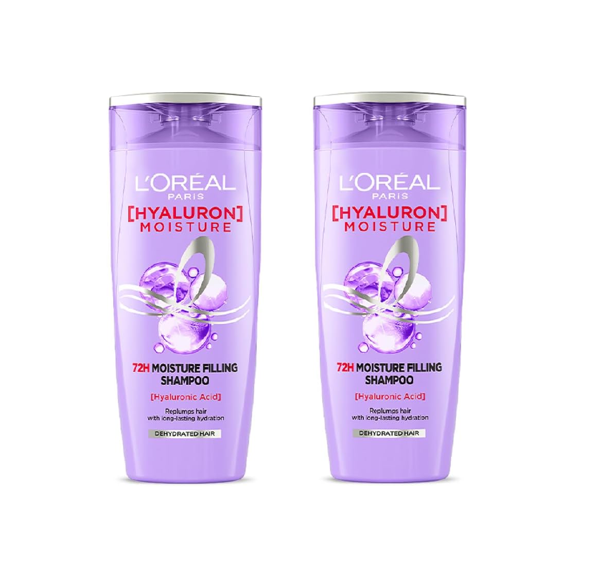 L Oréal Paris Moisture Filling Shampoo, With Hyaluronic Acid, For Dry & Dehydrated Hair, Adds Shine & Bounce, Hyaluron Moisture 72H, 82.5Ml (Pack Of-2)-picture-20