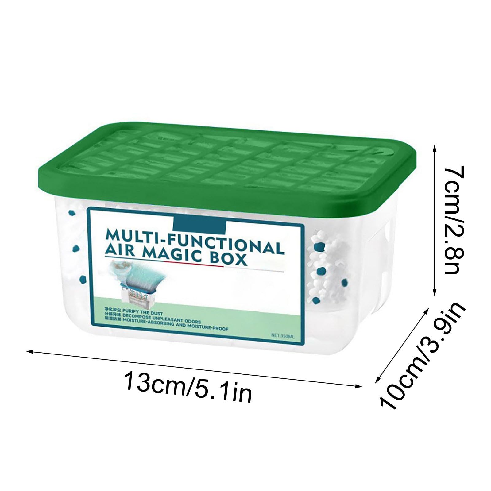 Caja mágica para eliminar el polvo en interiores, caja mágica multifuncional para purificación de aire, recolección automática de polvo y fórmula de extracto de plantas, frescura duradera para el - 2