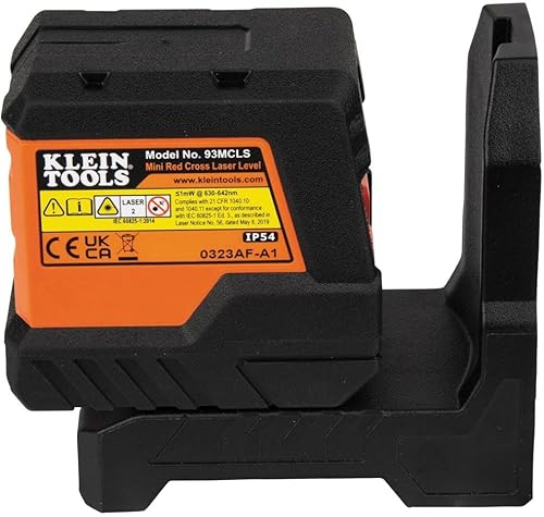 Miniatura 6 de Klein Tools Nivel láser autonivelante 93MCLS, mini nivel de línea cruzada, herramienta de alineación de nivelación, líneas horizontales y verticales
