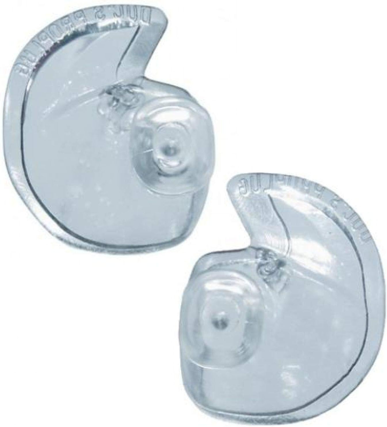 Docs ProPlugs (Pair) Clear, Vented - Tiny for Scuba Diving and Snorkeling