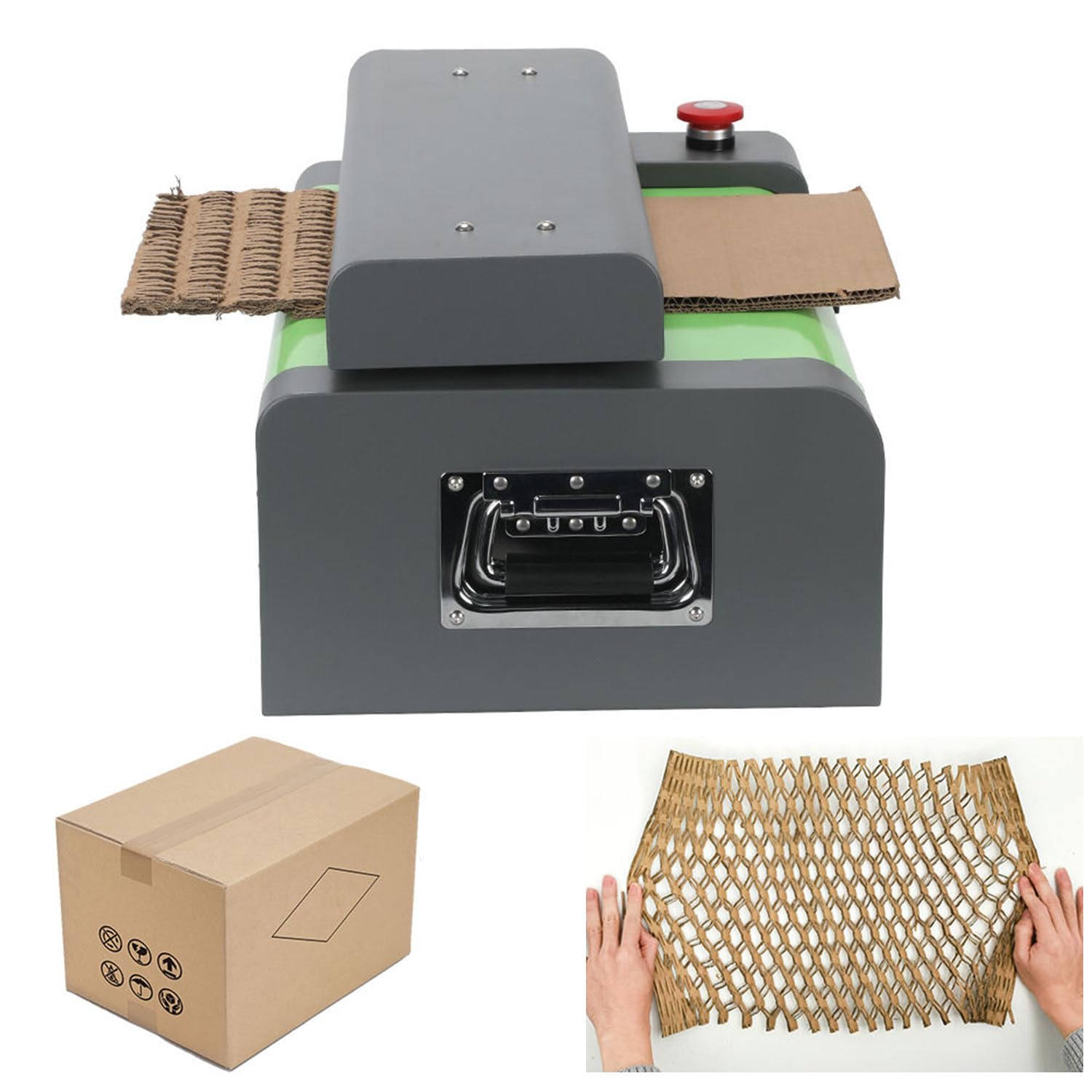 SENJINGHUA Corrugated Box Expansion Cutting Machine, Cardboard Shredder, Transforms Into Material, Rotary Switch, 325MM Cutting Width, for Express Packaging Cut325mm