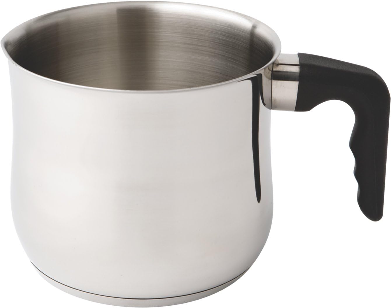 1020 Milk/Sauce/Boiling Pot with Bekalite Handle, Stainless Steel, Silver, 15 cm
