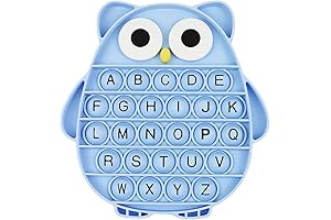 Educational Learning Tool for Toddlers: Push Pop Bubble Fidget with Letters
