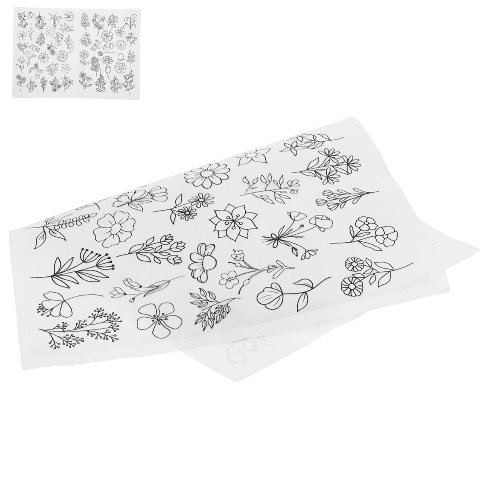 Artibetter 5 Blätter Wasserlöslicher Stabilisator Zerreißbar Stickunterlage Stickerei Stickstabilisator Nähen Stoff Waschbar Handnäh-stabilisatoren Dekorative Stickvliese Anfänger Papier