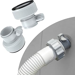 2 Pcs Type B Hose Adapter, 1.25" to 1.5" Type B Hose Adapters for Intex, Pool Hose Conversion Adapters for Upgrade Pool Filter Pumps and Saltwater System