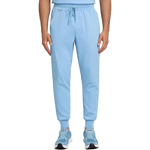 Noah Cargo Jogger Scrub Pants for Men – Classic Fit, Smart Storage with 8 Pockets, High-Performance Fabric