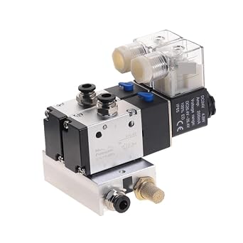 Pneumatic Air Solenoid Valve Combination for Industrial Automation Lucky2Way 3V210 w 8mm,DC 24V