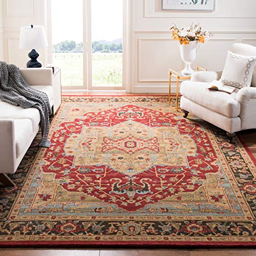 Tapete redondo SAFAVIEH 3' diseño tradicional oriental miniatura 5