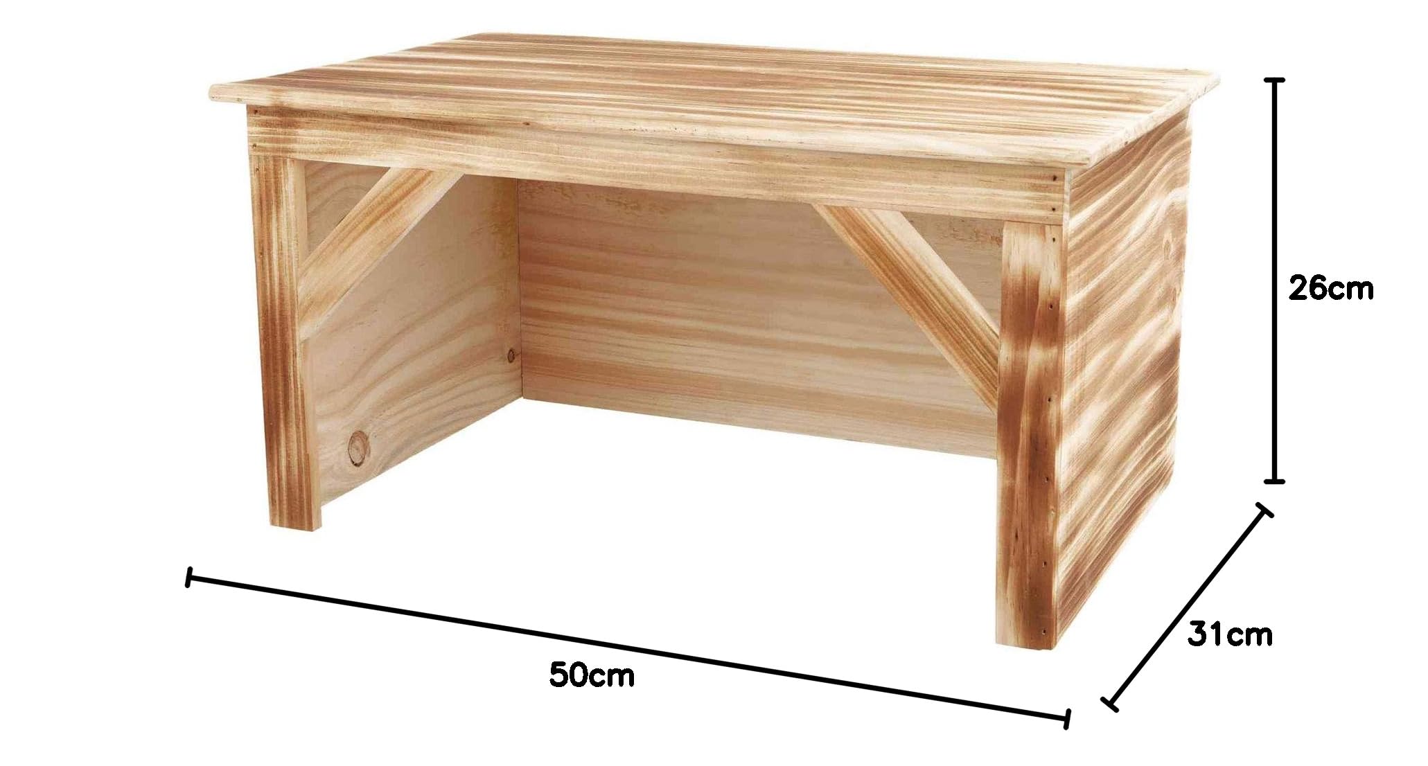 Trixie 61940 Holzhaus, Kaninchen, geflammt, 50 × 26 × 31 cm
