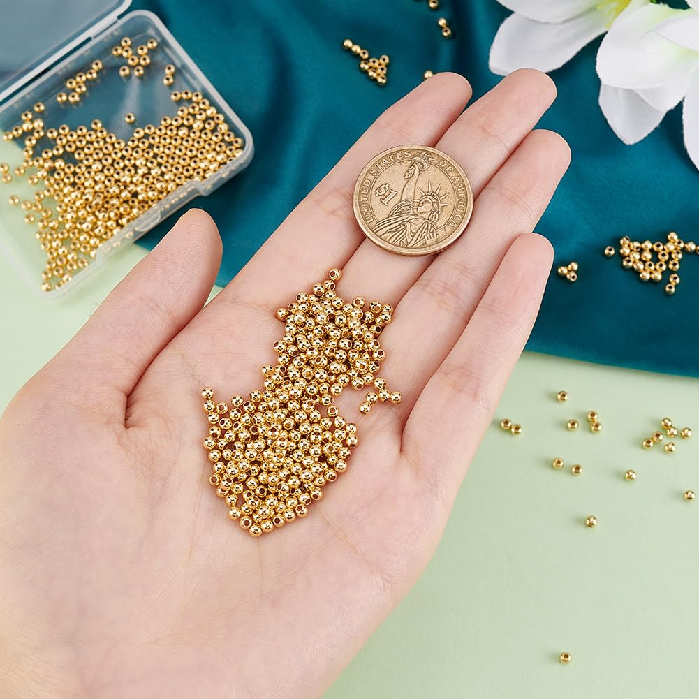 PH PandaHall 600PCS 18k Gold Plated Spacer Bead - Image 3