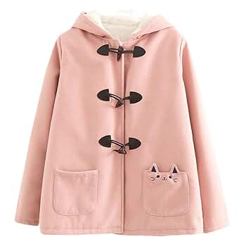 国内で当店のみ PINKSPINK - cosmic cat ear fleece jacket Women Cute Kawaii Cat Ear Claw Grils Fleece Warm Long Sleeve