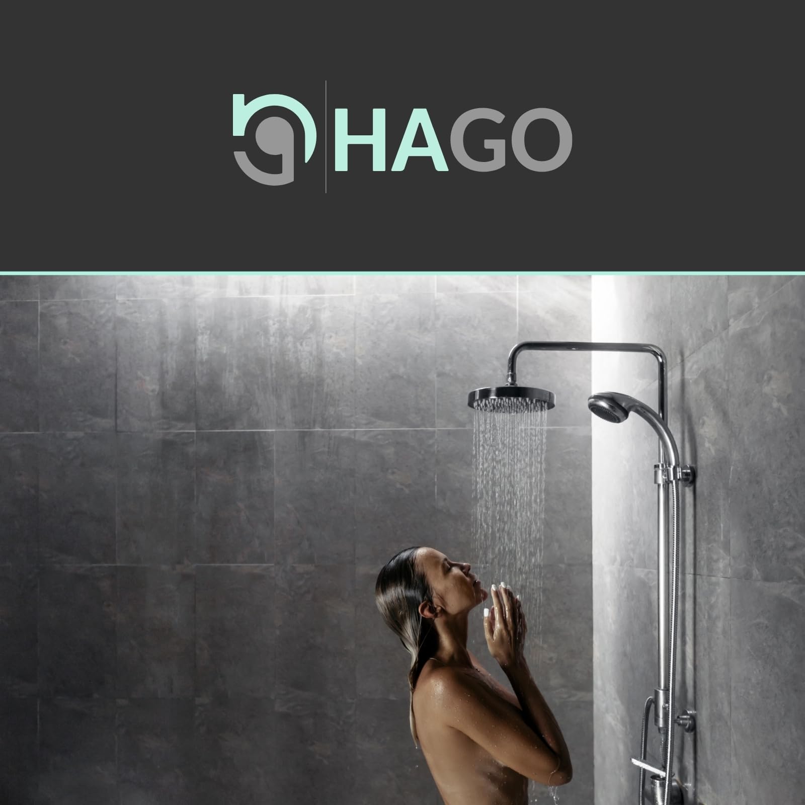 HAGO24 DIY Duschnische 60x30cm I Wandnische Dusche aus Edelstahl I einbaubare Duschablage in silber I rahmenlose Badezimmer Aufbewahrung I Duschnische selber bauen mit 100% Dichtheit
