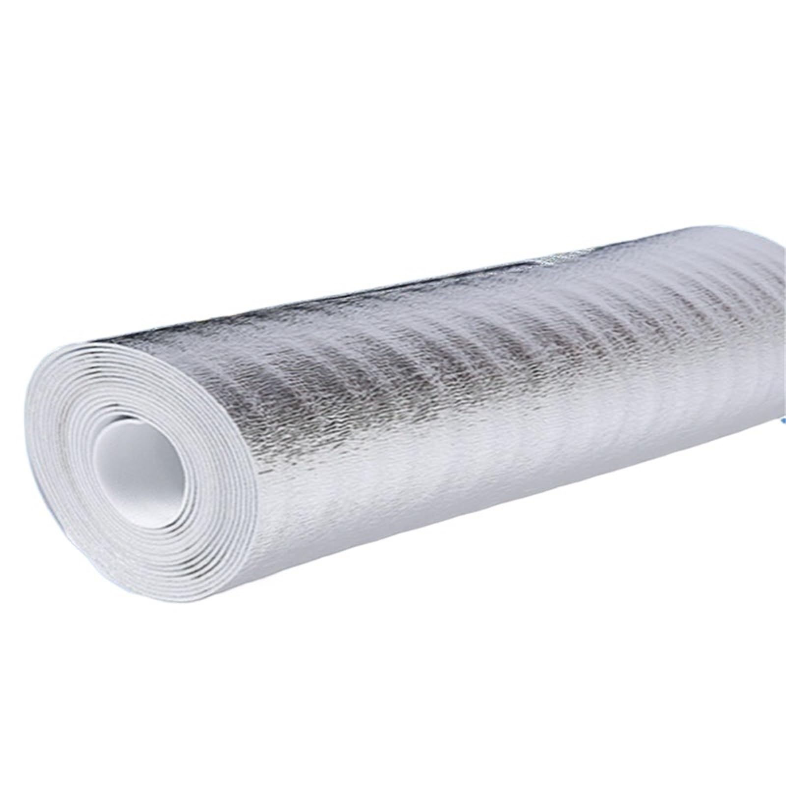 Foil Insulation Roll 5/10m Wall Roof Thermal Insulation Reflective Film Roll Aluminum Foil Heating Radiator Home Decor(5m,50cm)