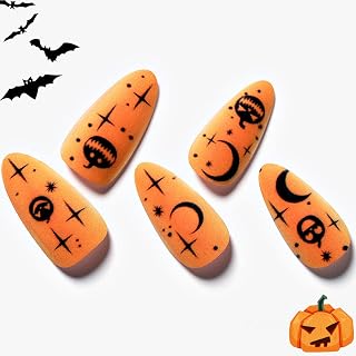 Press on Nails Medium Almond Trick or Treat