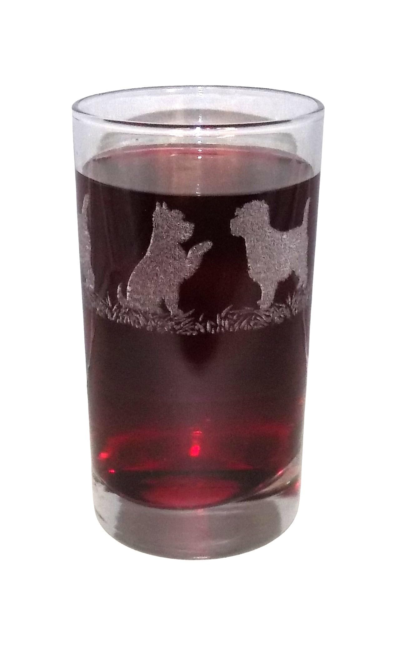 WEST Highland Terrier Engraved Highball Tumbler Glass