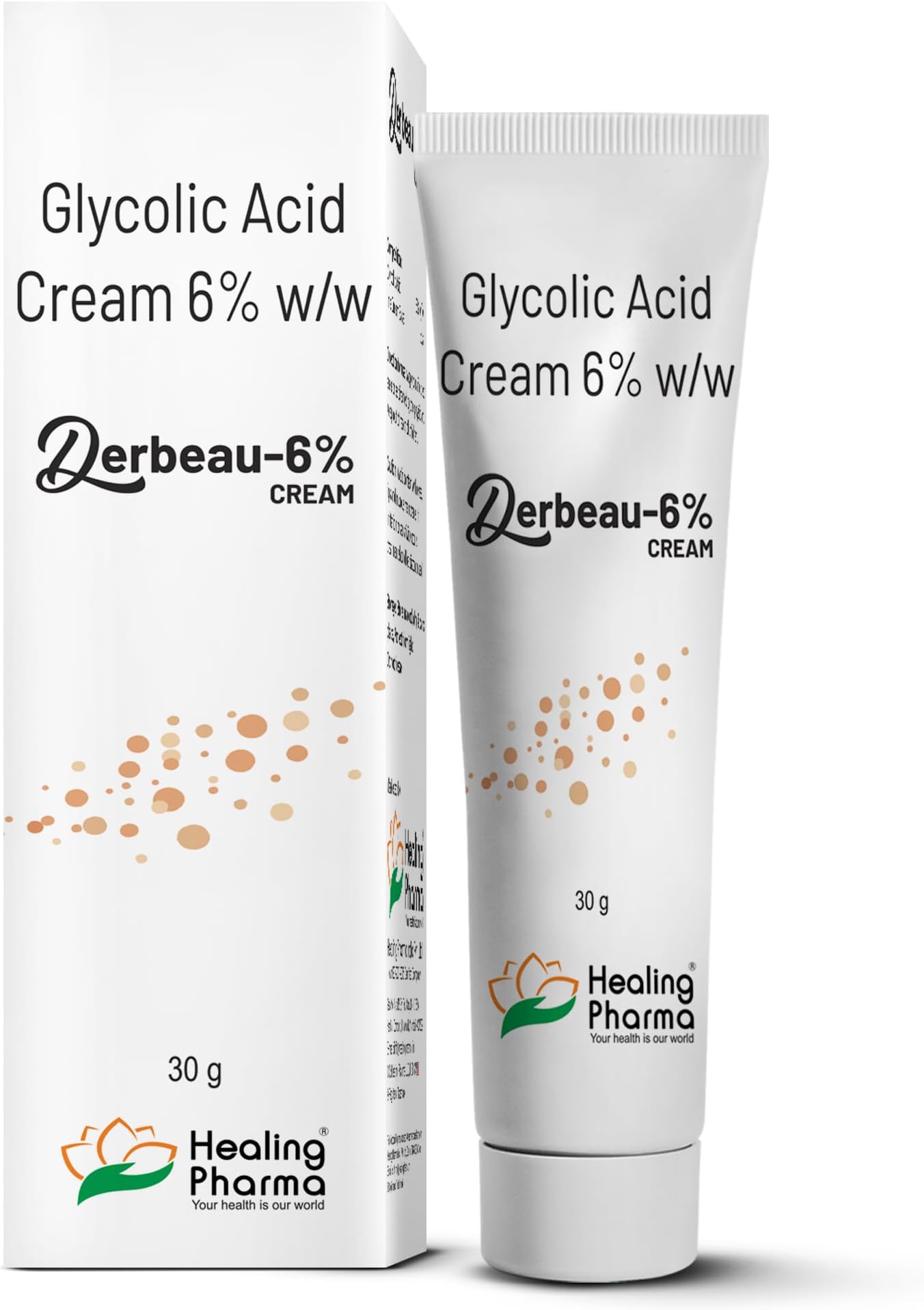 Healing Pharma - Derbeau Glycolic Acid Cream 6% W/W, 30g