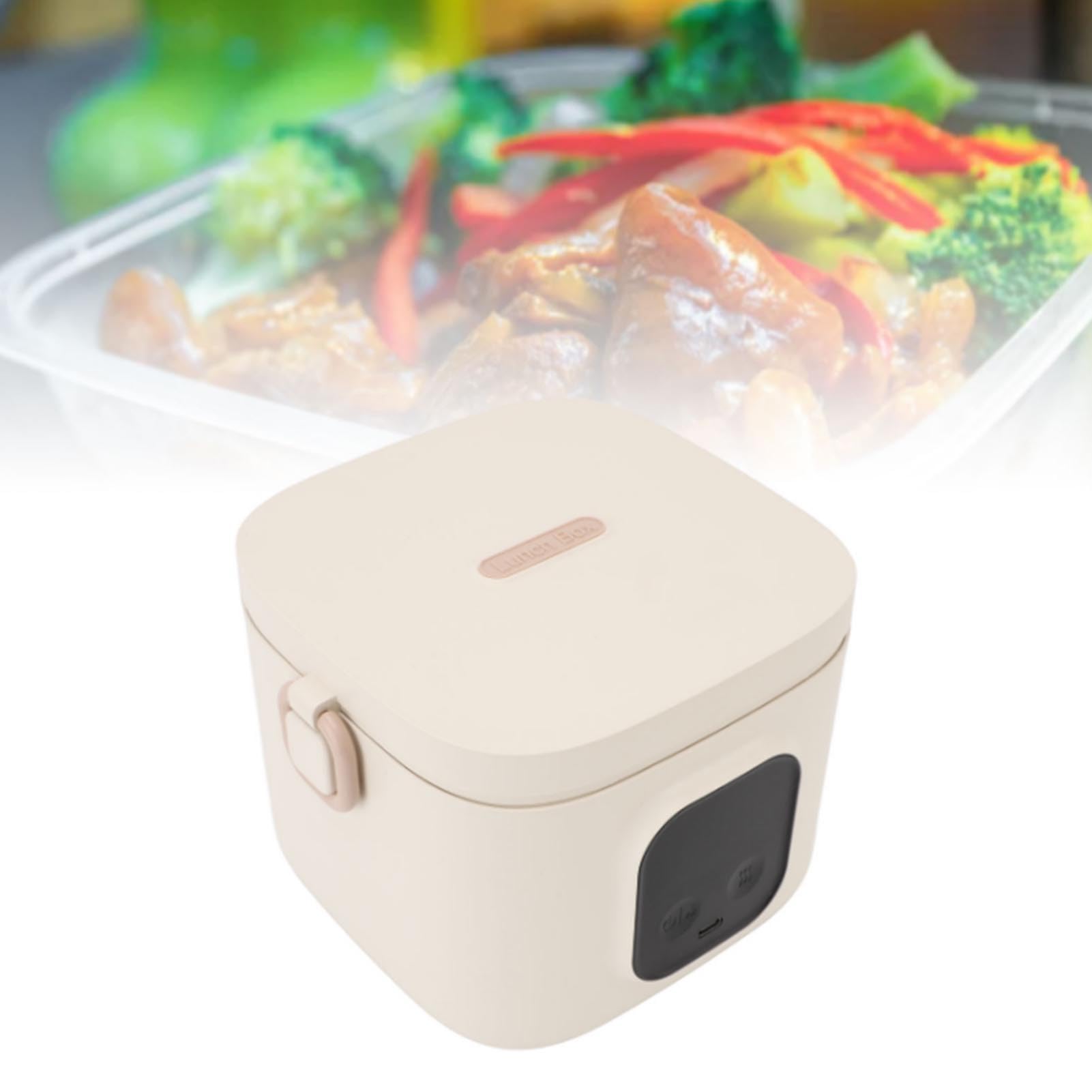 eléctrica calentador de alimentos 500ml 304 acero inoxidable temperatura ajustable calentador de almuerzo portátil recargable