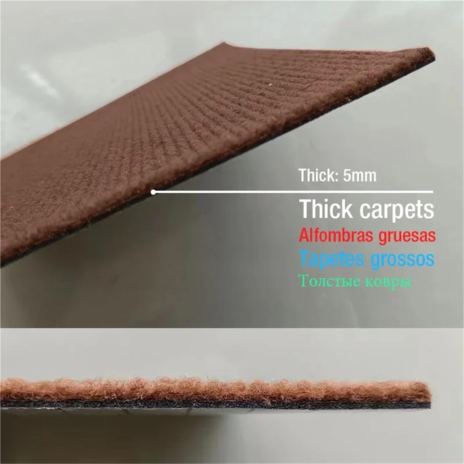 Teppichfliesen Selbstliegend DIY-Bodenfliesenaufkleber 30x30cm, verdickte Teppichmatte, selbstklebende Wandaufkleber, Raumdekoration(Khaki)