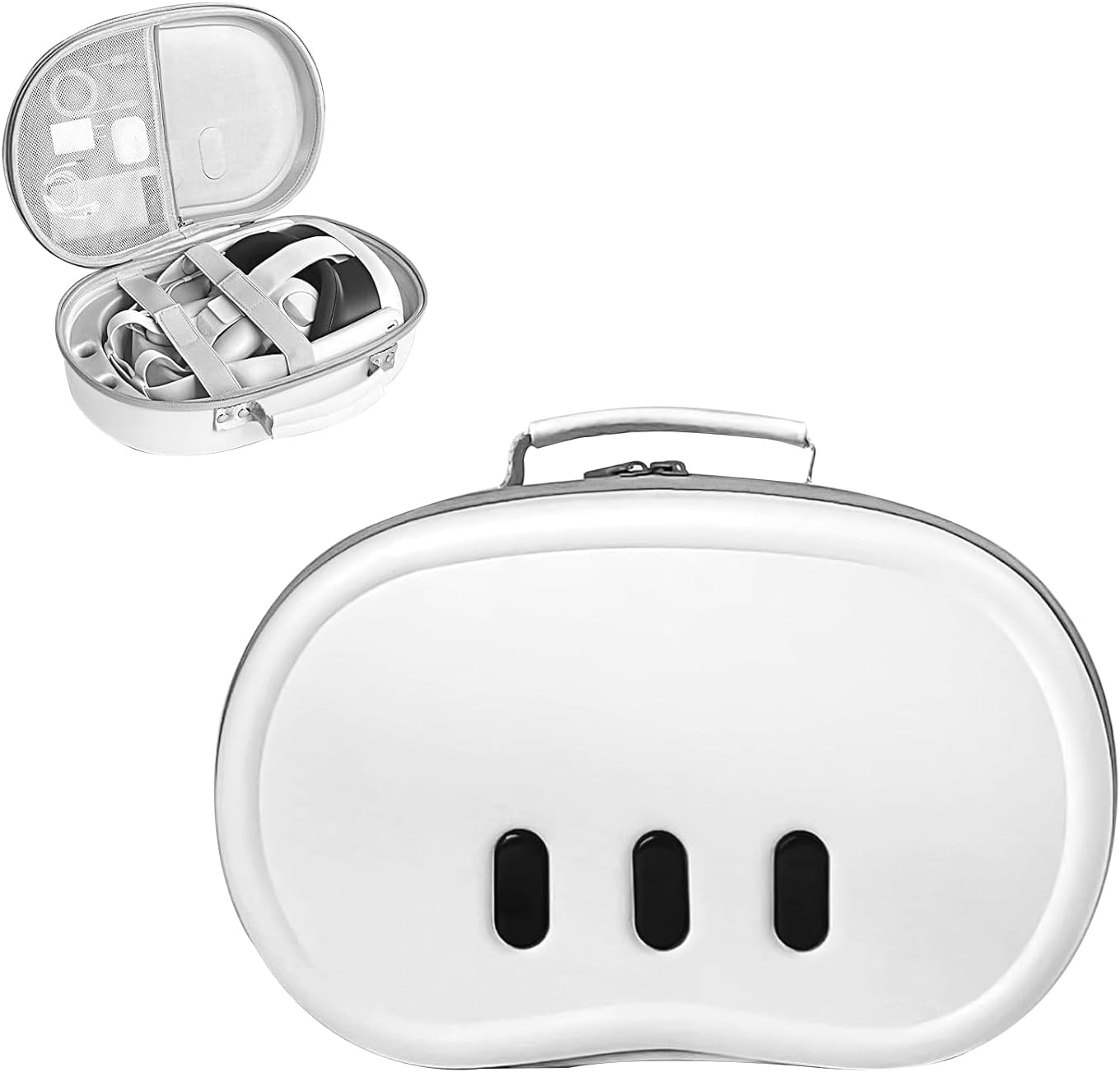 Hard Carrying Case for Meta Quest 3,Compatible Multiple Compartments fo VR Headset, Controllers and Accessories, Meta Quest 3 Case Suitable for Travel and Home Storage