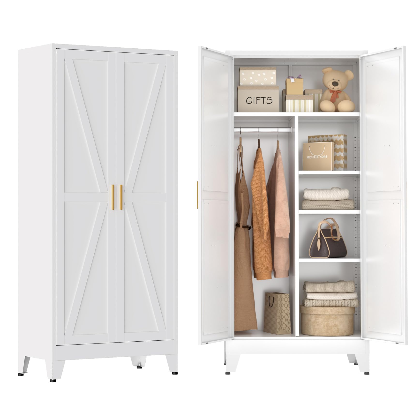 Bevivog Metal Combination Cabinet