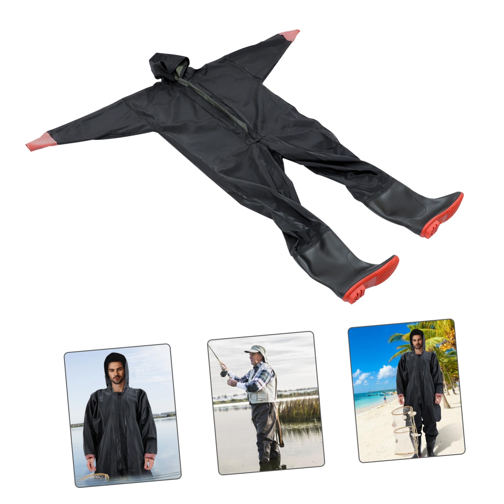 INOOMP Pantalones De Pesca Conjunto De Pesca Botas De Neopreno Ropa De Pesca para Hombres Ave Zancuda De Pecho Monos De Pesca Ave Zancuda De Pecho Botas con Botas Botas De Pesca De PVC