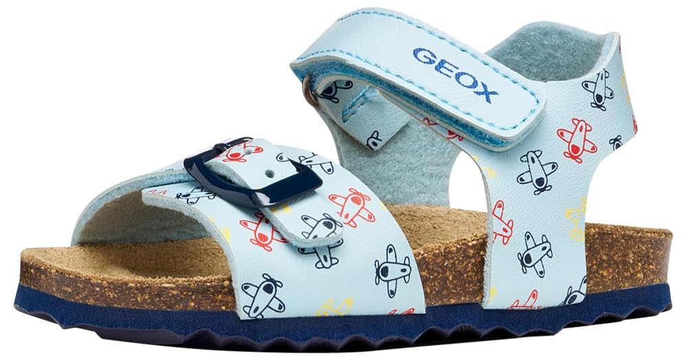 Geox B CHALKI Boy Sandal, LT, blu, 27 EU