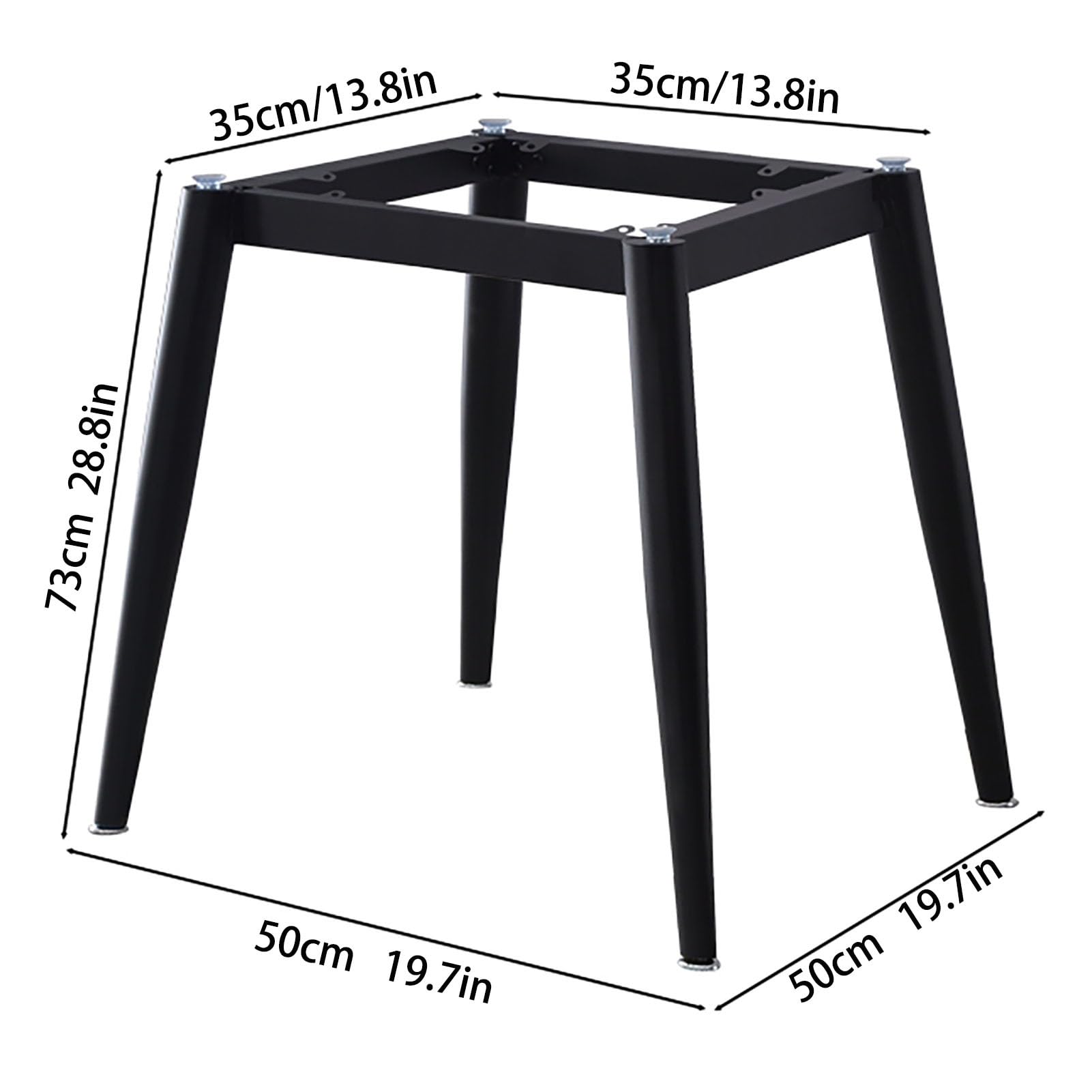 Metalowe nogi stołowe rama biurka marmurowa szklana podstawa biurka DIY nogi stołu do domu solidne podparcie mebli ochraniacz podłogi w zestawie nowoczesny design do domowego biura