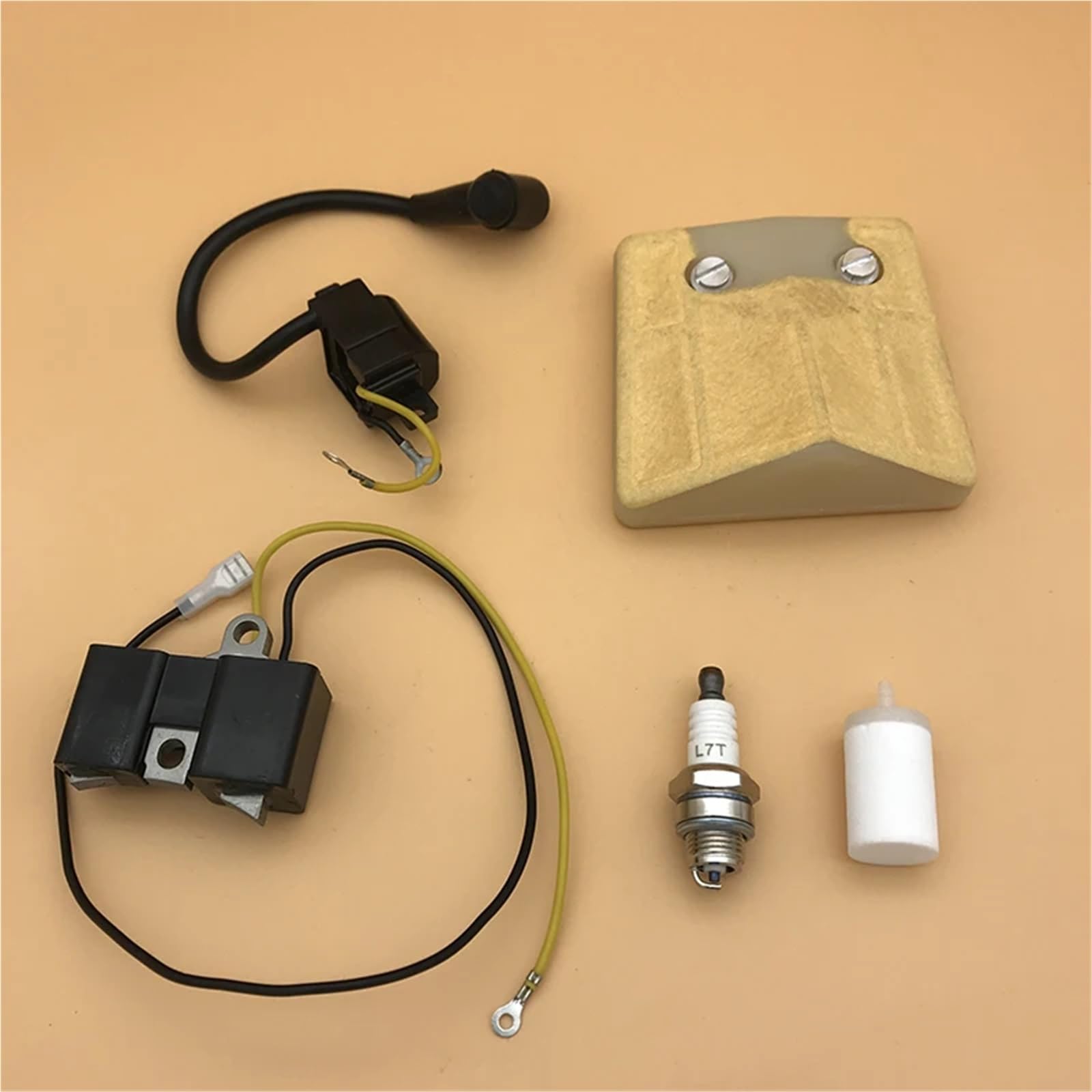 Kit de filtro de aire, filtro de combustible y bobina de encendido for motosierras H/U/S/Q/V/A/R/N/A 61, 66 y 266, piezas for motosierras de gasolina n.° 501516201 y 501617201