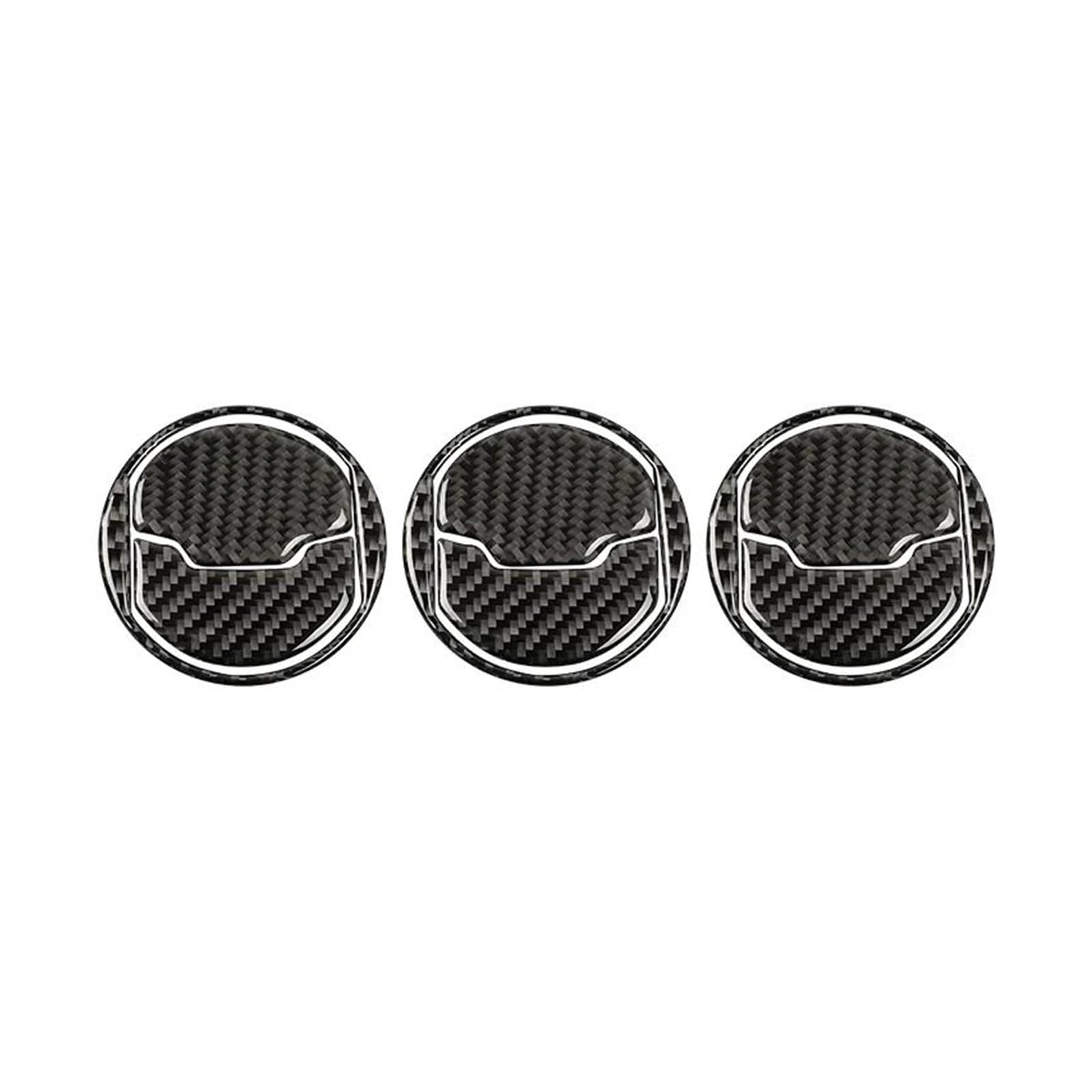 Car Interior Moulding Accessories for Mustang GT 2015-2021 Carbon Fiber Car Central Dashboard Air Conditioner Outlet Vent Decoration Cover Trim
