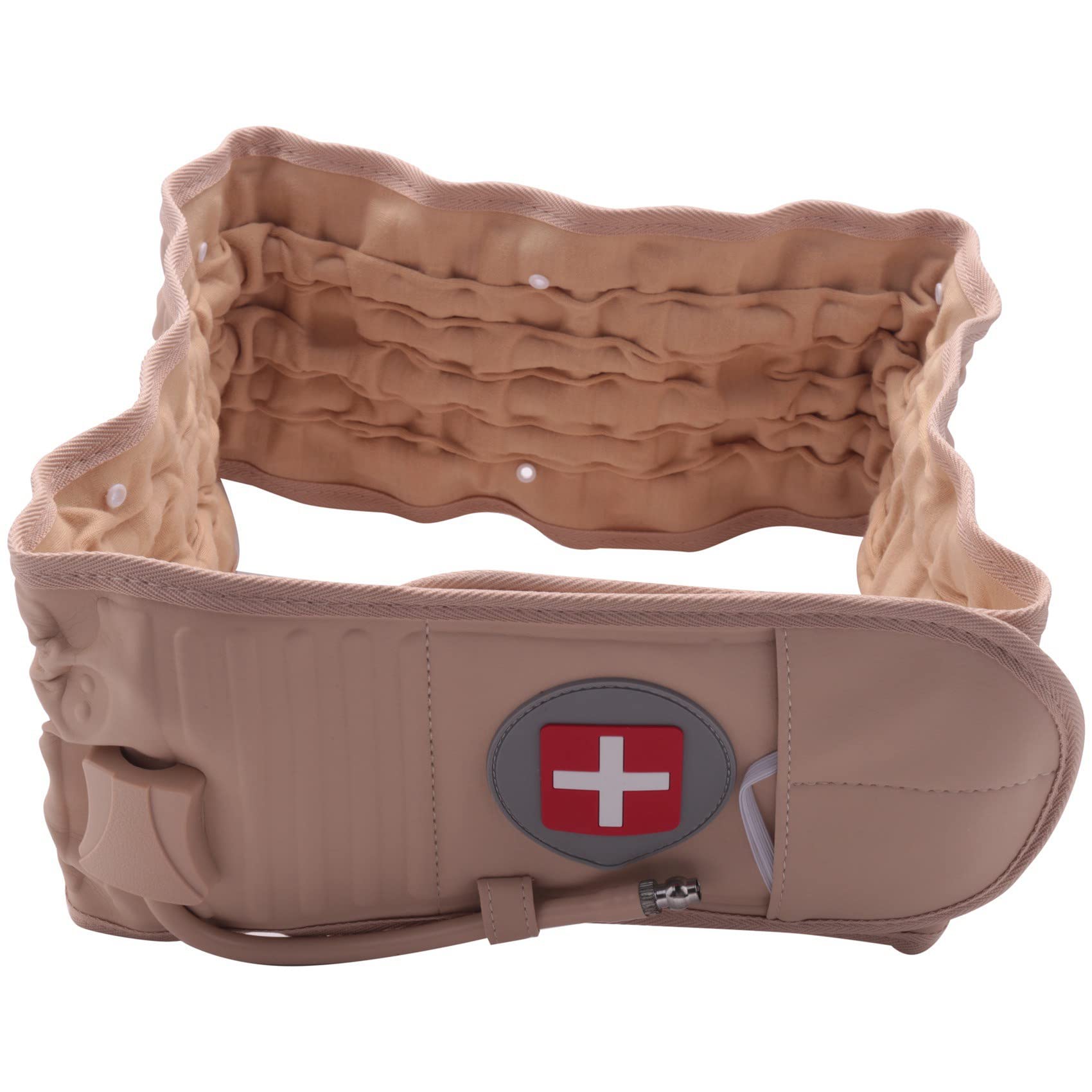 2X CinturóN Trasero DescompresióN del Aire Espinal Lumbar TraccióN NeumáTica Protector de La Cintura Dolor de La Correa Lumbar Inferior Adecuado para 29 Pulgadas -49 Pulgadas
